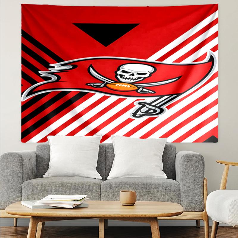 Buccaneers Team Spirit Tapestry Accessories Playroom Tapestry, for Bedroom,Livingroom, dormitory Room Wall Decor Fan Birthday Gifts