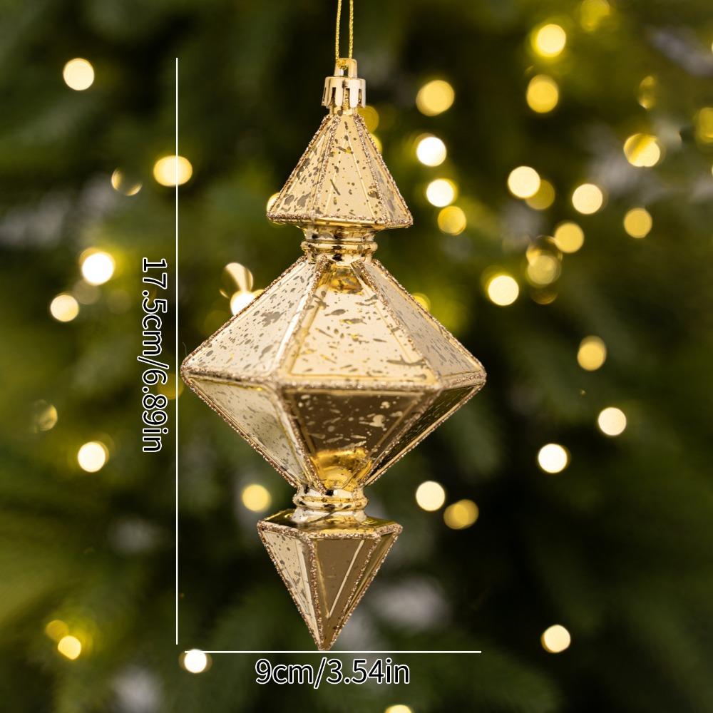 Red Gold Silver Christmas Baubles Plastic Material Hanging Ornaments New Christmas Balls Xmas Tree