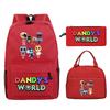 New Dandy's world game merchandise personalized printing primary and secondary school schoolbag three-piece set
