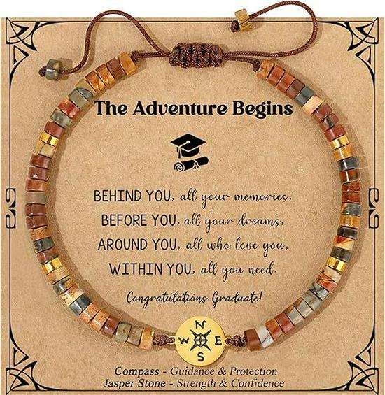 Adjustable 4mm Picasso & Lapis Lazuli Natural Stone Woven Bracelet