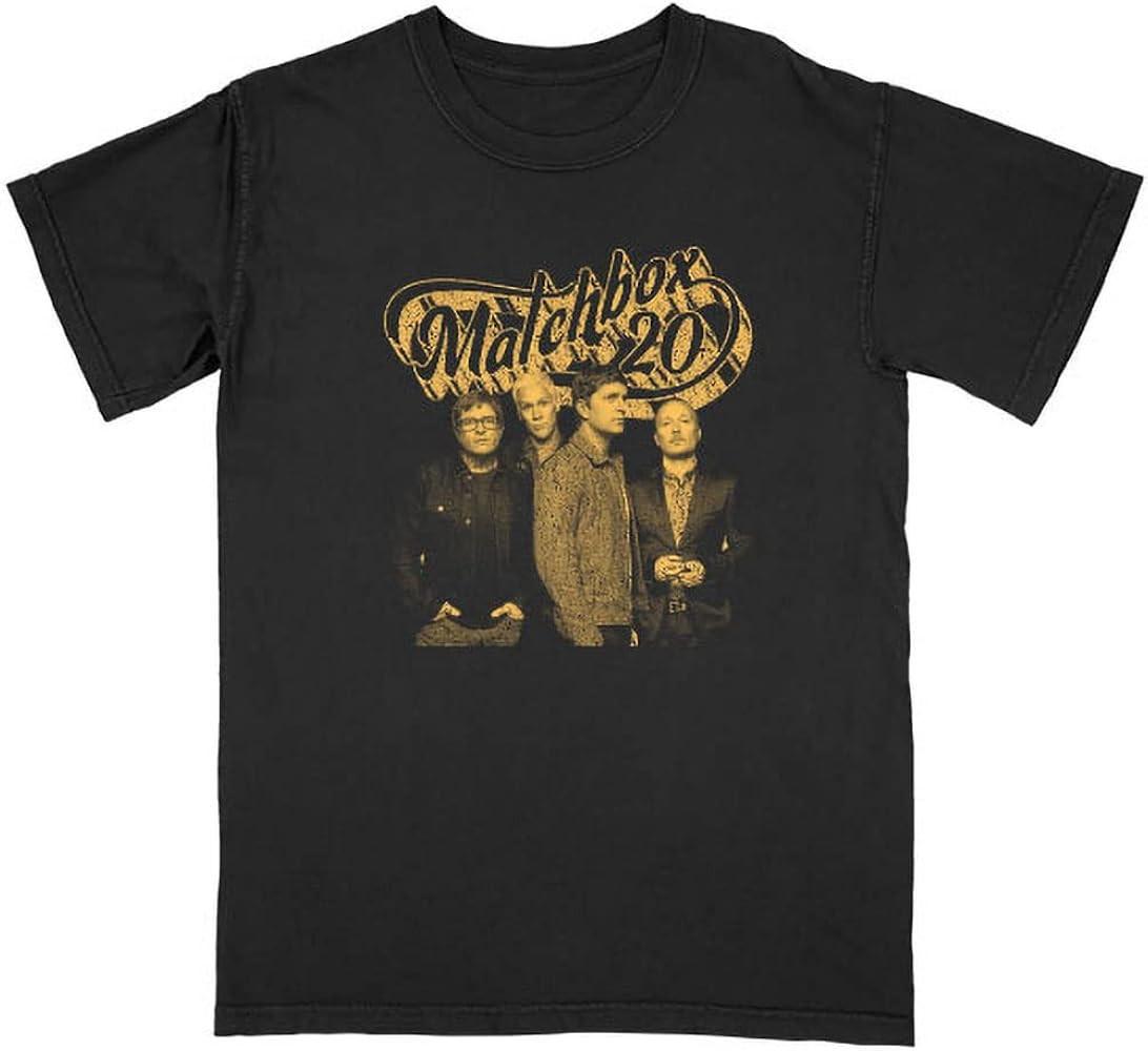 Vtg Matchbox Twenty Band Cotton Black Full Size Men Women Cotton Shirt L
