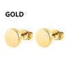 1 Pairs Punk Stainless Steel Stud Earrings Black Earrings Set For Men Women Vintage Hip Hop Piercing Ear Jewelry Accessories3