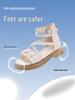 Fairy Style Roman Sandals - Soft Sole, Thick-Soled, Versatile Flat Beach Shoes for Summer 2026.
