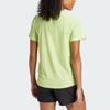 Adidas Own The Run Tee Logo Print Round Neck Short Sleeve T-Shirt Women Tops Pulse-Lime IV5491