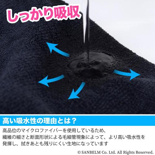 Sanbelm Microfiber Bistro Sensei Kitchen All-Purpose Dishcloths, 2-Count, Black