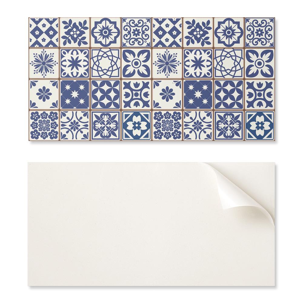 Decorative Self-Adhesive Vinyl Wall Panel 100x50 cm Decorative Tile Patterns