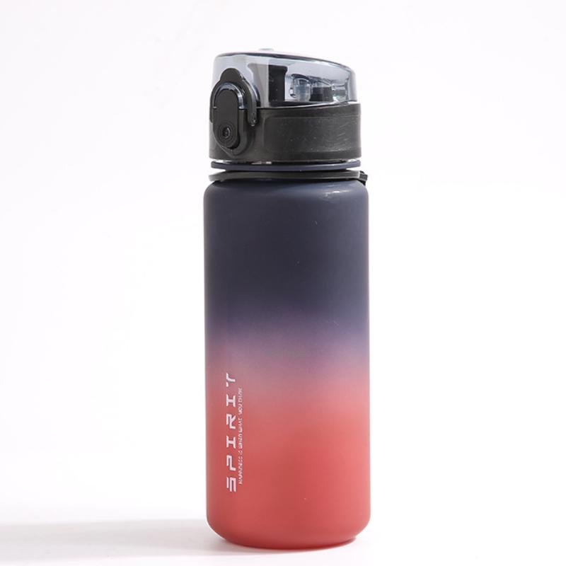 500ML Sports Water Bottle Leak Proof Colorful Plastic Cup with Filter and Portable Rope for Outdoor Travel Gym Fitness