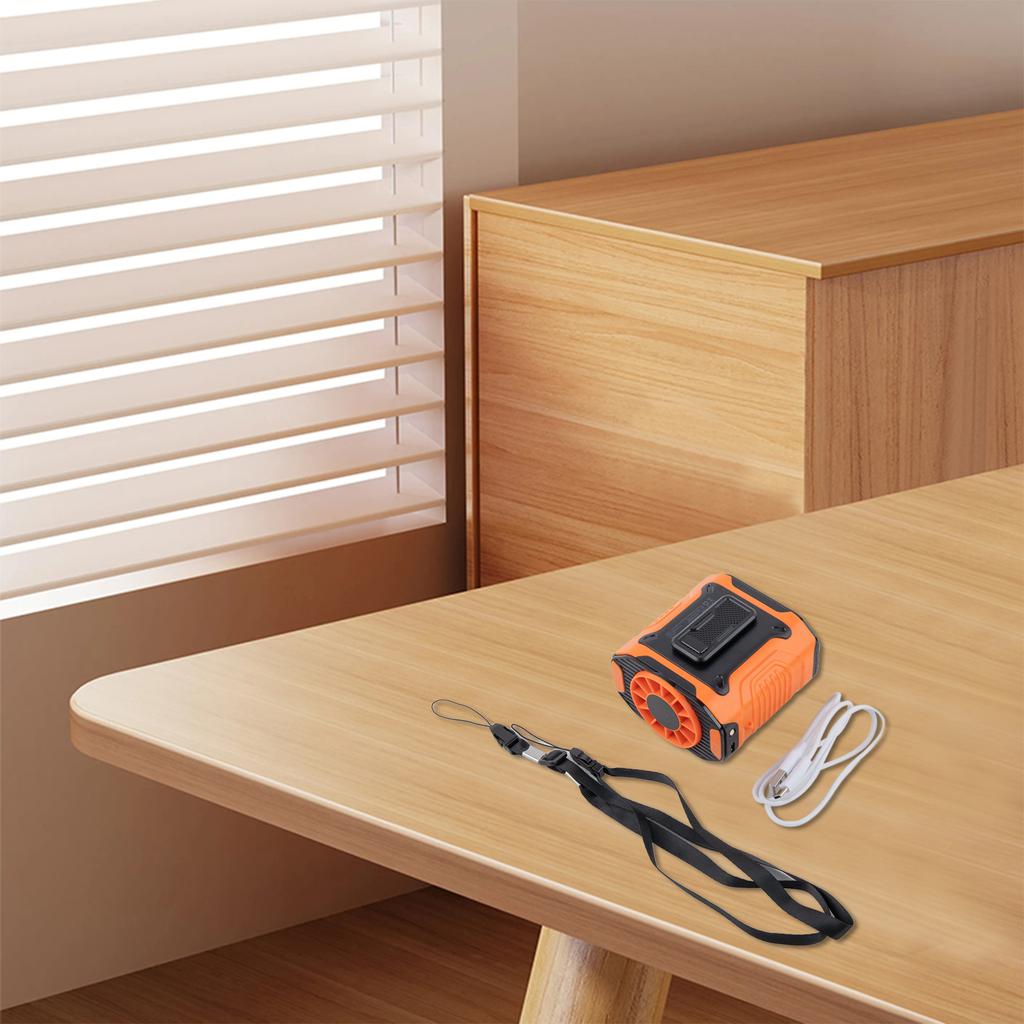 Lightweight Outdoor Cooling Fan Battery Fan Camping Fan Green Portable Fan 3600mAh Battery Hands-Free Operation