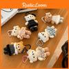 Cute Small Bear Plush Toy With Short Faux Fur For Gift And Decoration