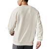 Li Ning Plain Pullover Sports Hoodie Men hoodies Vanilla-White AWDS017-9