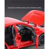 1/30 Subaru STI WRX Alloy Car Model Sound and Light Pull Back Children's Toy Collectibles Birthday Gift