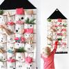 Wall Hanging Decor Xmas 2025 Christmas Advent Calendar With 24 Pockets Reusable Countdown Calendar Home Christmas DIY Decoration