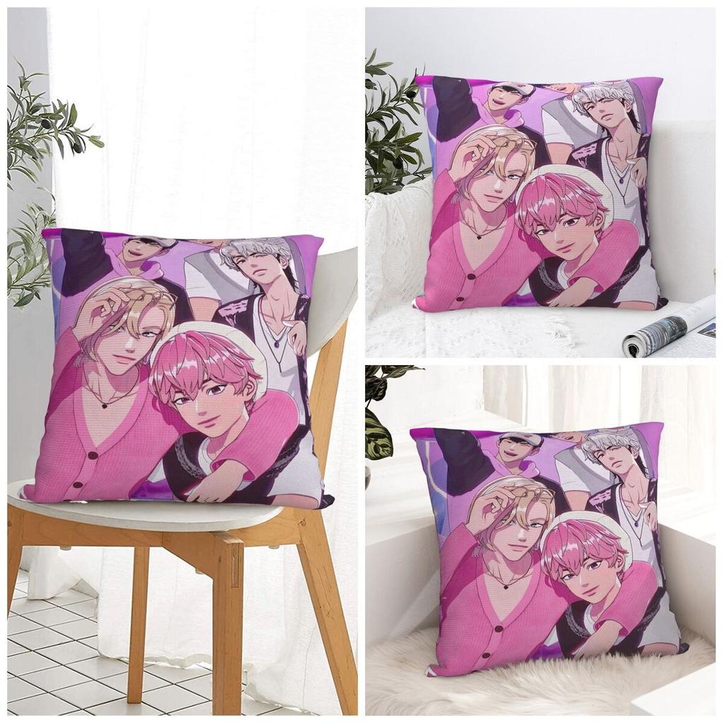 Kpop PLAVE Caligo Pt Pillow Case Morden Pillow Cover Soft Printed Cushion Cover Pillowcases For Office Car Home Decorative