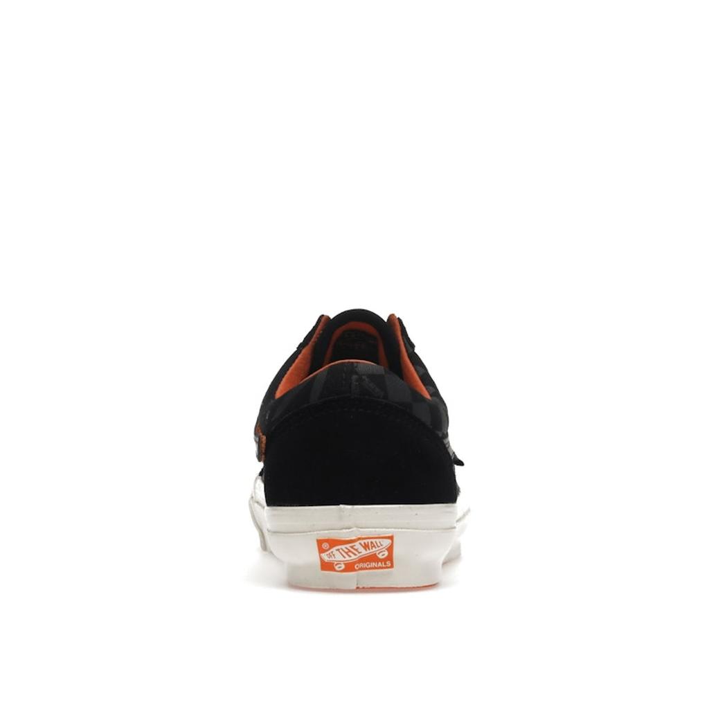 Vans Porter-Yoshida & Co. X OG Old Skool LX Floral Checkerboard - Black Unisex Sneakers Orange VN0A4P3XXG5