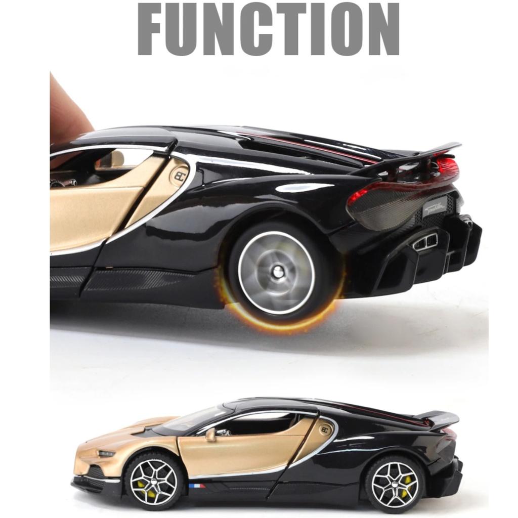 1/32 Scale Bugatti Tourbillon V16 Supercar Alloy Metal Diecast Model Car Children's Toys Mini GT Collection Hobbies Birthday Gifts Boy