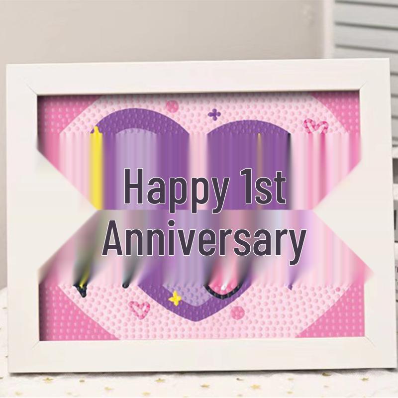 

Handmade DIY Photo Frame Painting: High-End Birthday Gift for Boyfriend or Girlfriend, Valentine s Day Ornament conventional