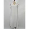 Sleeveless V-neck Side Split Summer Long Dress Elegant Fashion Loose Casual Simple A-line Party Maxi Long Dress Solid Color Woman Clothing