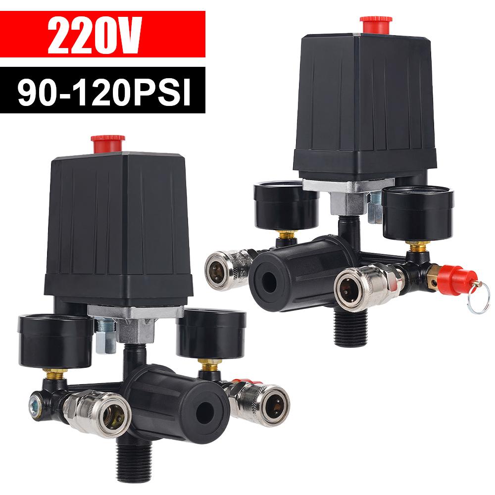 Air Compressor The All Black Bracket Adopts a High-Quality Quick Connect Air Compressor Bracket Assembly 220V Express Delivery