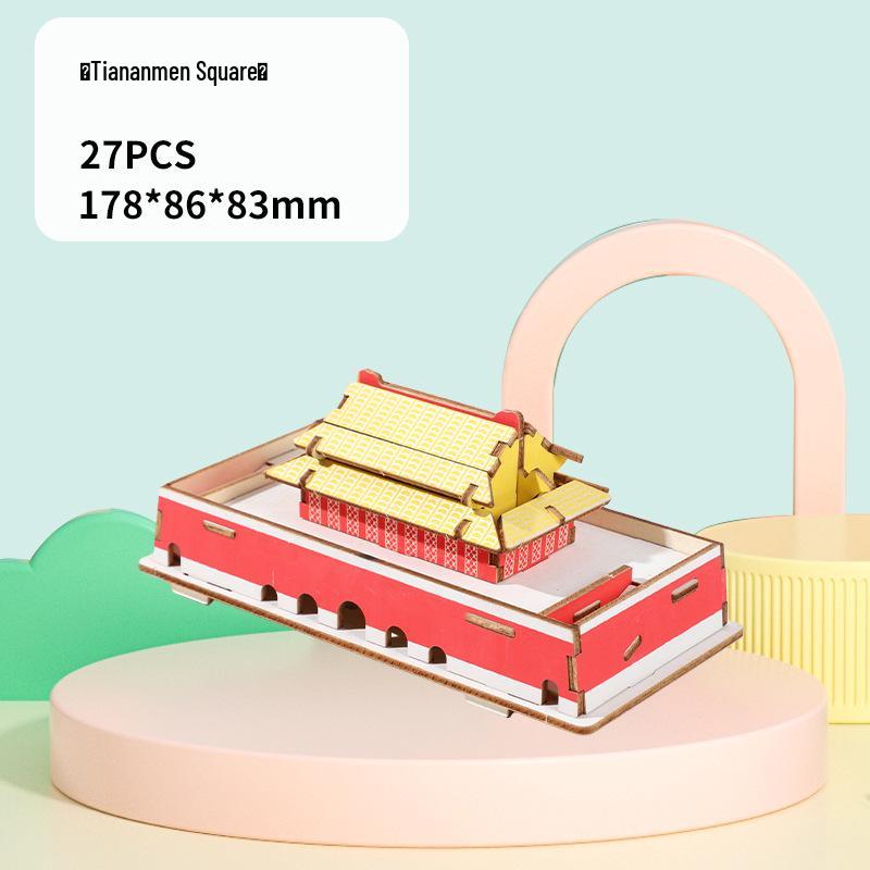 3D Wooden Puzzle Villa: DIY Small House Model for Boys and Girls