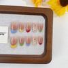 Handmade Student Style Wearable Nail Tips - Fresh, Cute, Detachable, Short Oval Design for 2026
