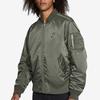 Nike Giubbotto bomber casual sportivo caldo con maniche lunghe in cotone da uomo, verde CZ1671-380