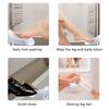 Plastic Shower Foot Rest Portable Bathtub Stool Step Aid Grip Holder Suitable for Cutting Nails Brushing Shoes