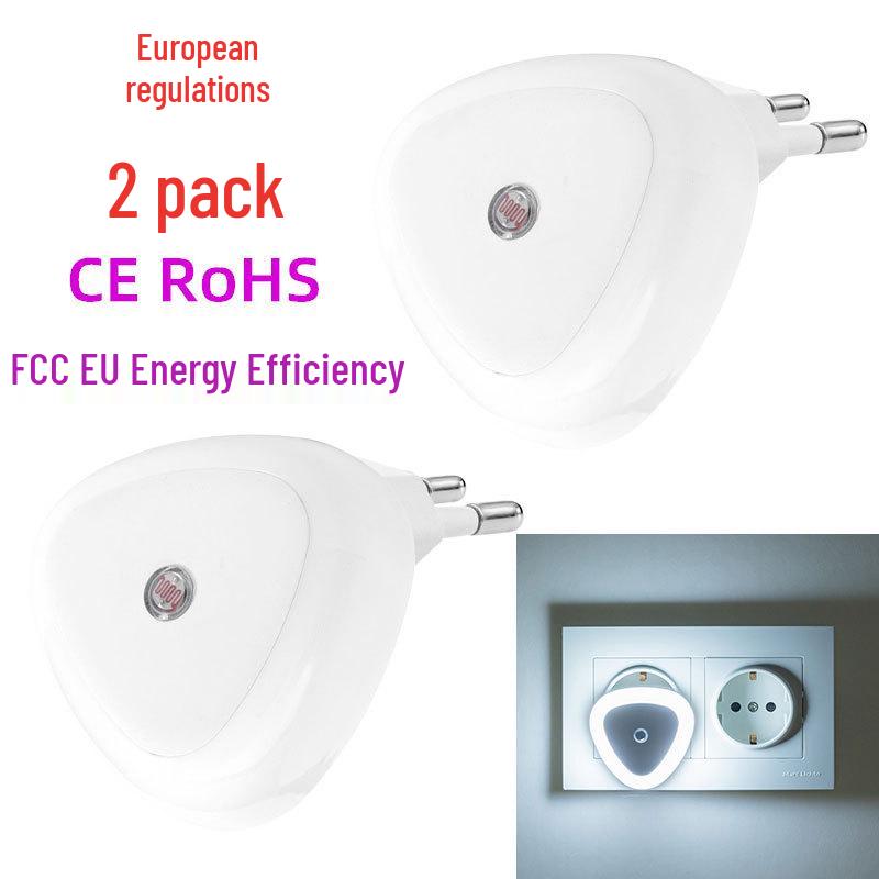 

Warm Light Smart Night Light - Triangle EU Plug 2-Pack 0.5W/110-240V