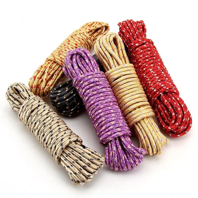 10 Meters Clothesline Drying Rope Outdoor Windproof Non-slip Thick Indoor and Outdoor Non-drilling Cold Clothes Rope