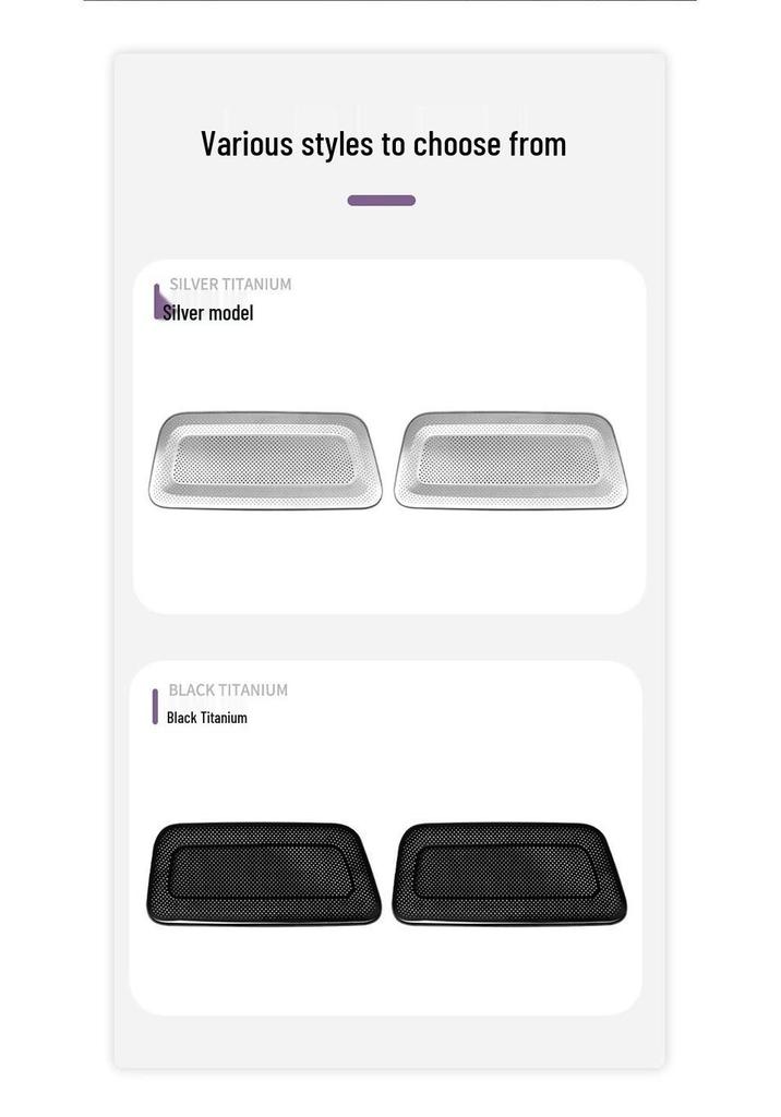 Cubierta de Rejilla de Ventilación de Aire Debajo del Asiento Xiaomi SU7-YU7 Red Anti-Polvo y Anti-Obstrucción para el Interior del Coche.