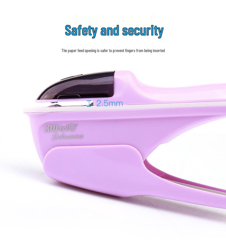 Kede You 5299 Staple-Free Labor-Saving Stapler for Office & Kids, Staples Up to 8 Pages
