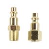 Connector Quick Coupler Set 5PCS Golden High Quality 1/4" NPT 1/4" NPT Female 1/4" NPT Male Air Compressors