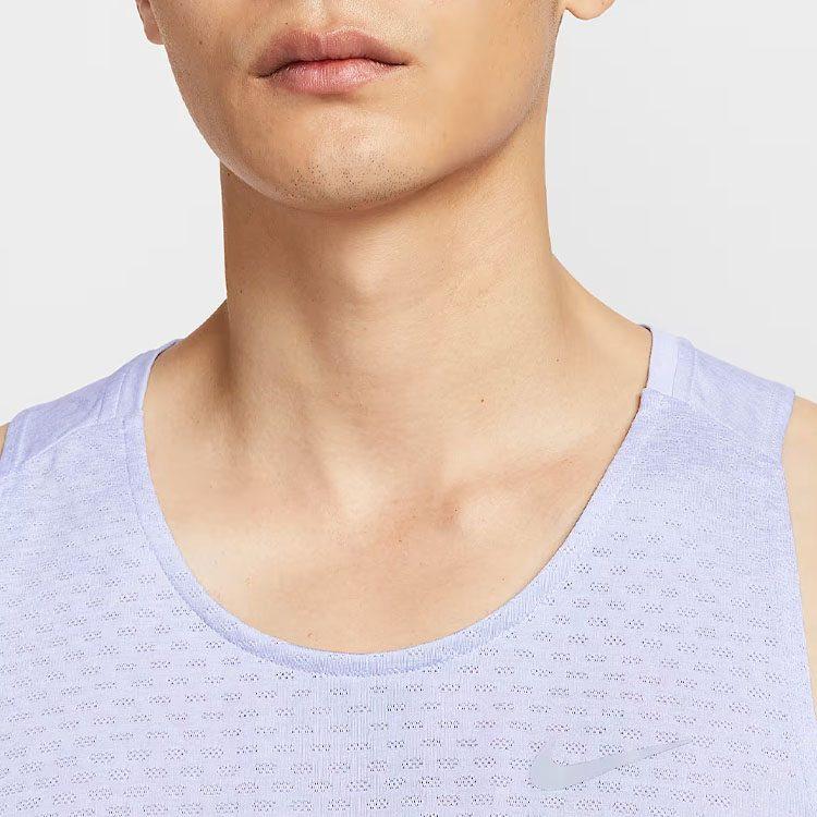Nike Tank Tops Men's Purple Crew Neck Moderate Racerback HV5211-057