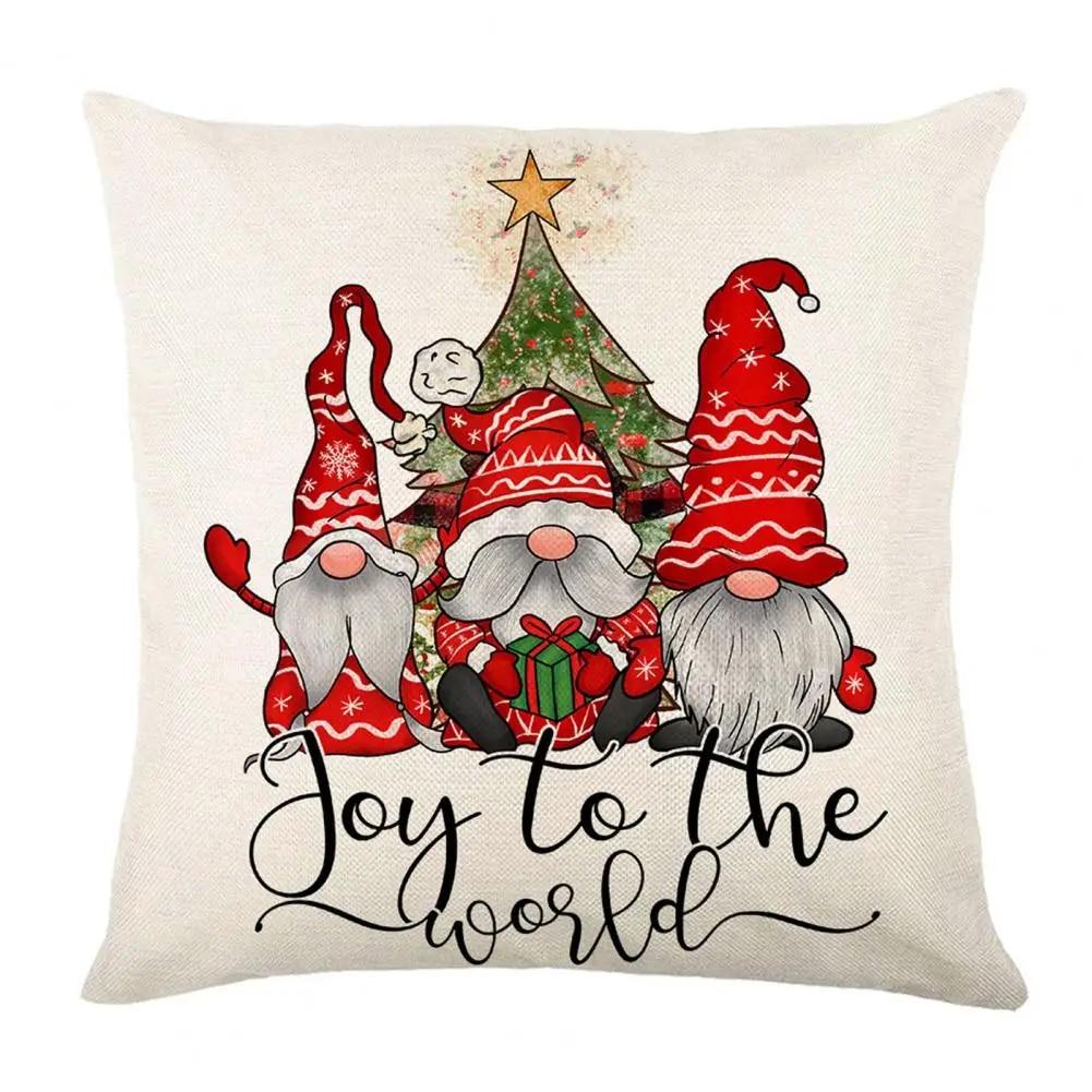 

Санта-Клаус Різдвяна ялинка вантажівка шкарпетки, шапки Giggle Words, спальня диван сидіння автомобіль ресторан різдвяні прикраси подушка рукав 40x40cm