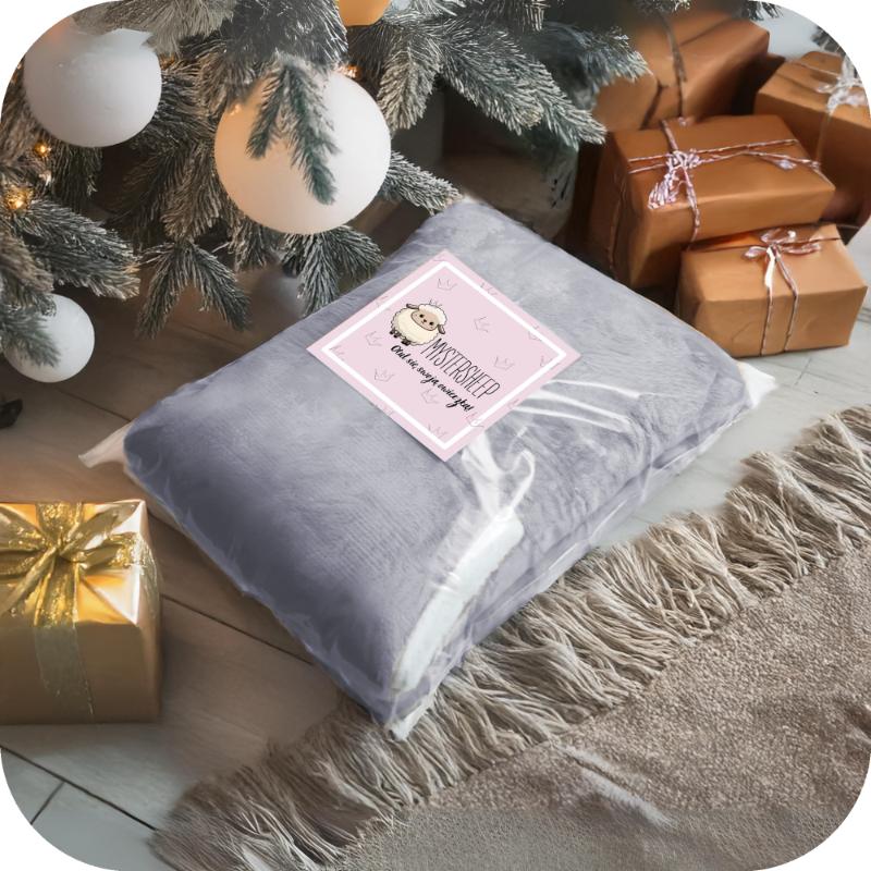 Decke Oversize Pullover Warm Dicke Deckenpullover 2in1 XXL Grau Fell [Kb-Xl1]