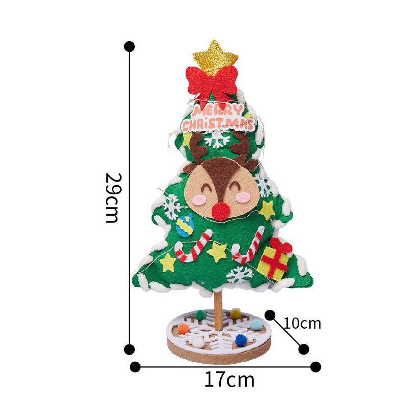 Christmas Handmade DIY Christmas Tree Desktop Decoration Material Package, Children s DIY Christmas Tree Christmas Decoration 30cm