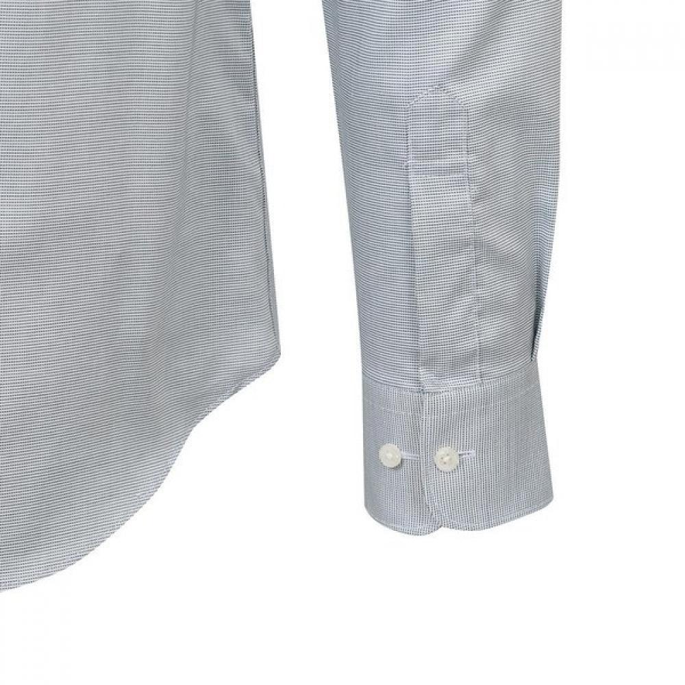 DakS Men S Micro Pattern Comfort Fit Long Sleeve Shirt dmp1Shdl221e1