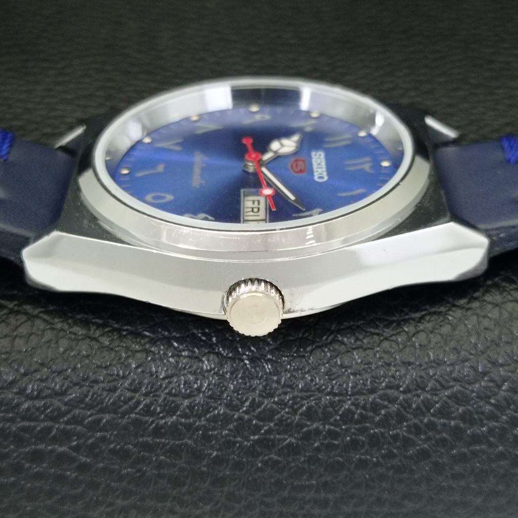 REFURBISHED SEIKO 5 AUTOMATIC 6309A VINTAGE JAPAN MENS BLUE DIAL WATCH a441315-5 Sk-a441315