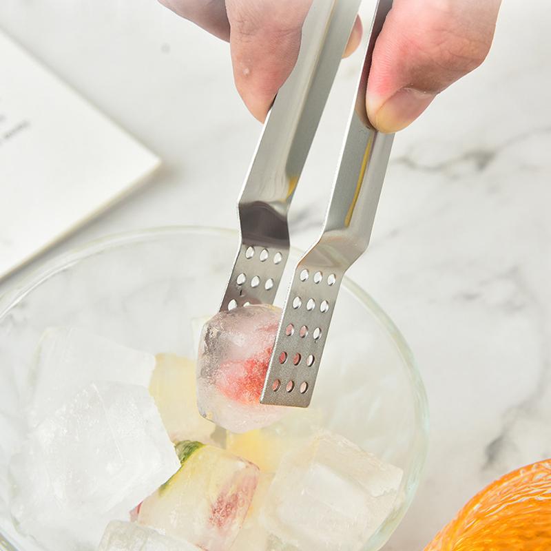 Tea Bag Clip Stainless Steel Thickened Lemon Tweezer Ice Sugar Barbecue Clip Home Kitchen Gadget Teaware Tong Squeezer Food Clip