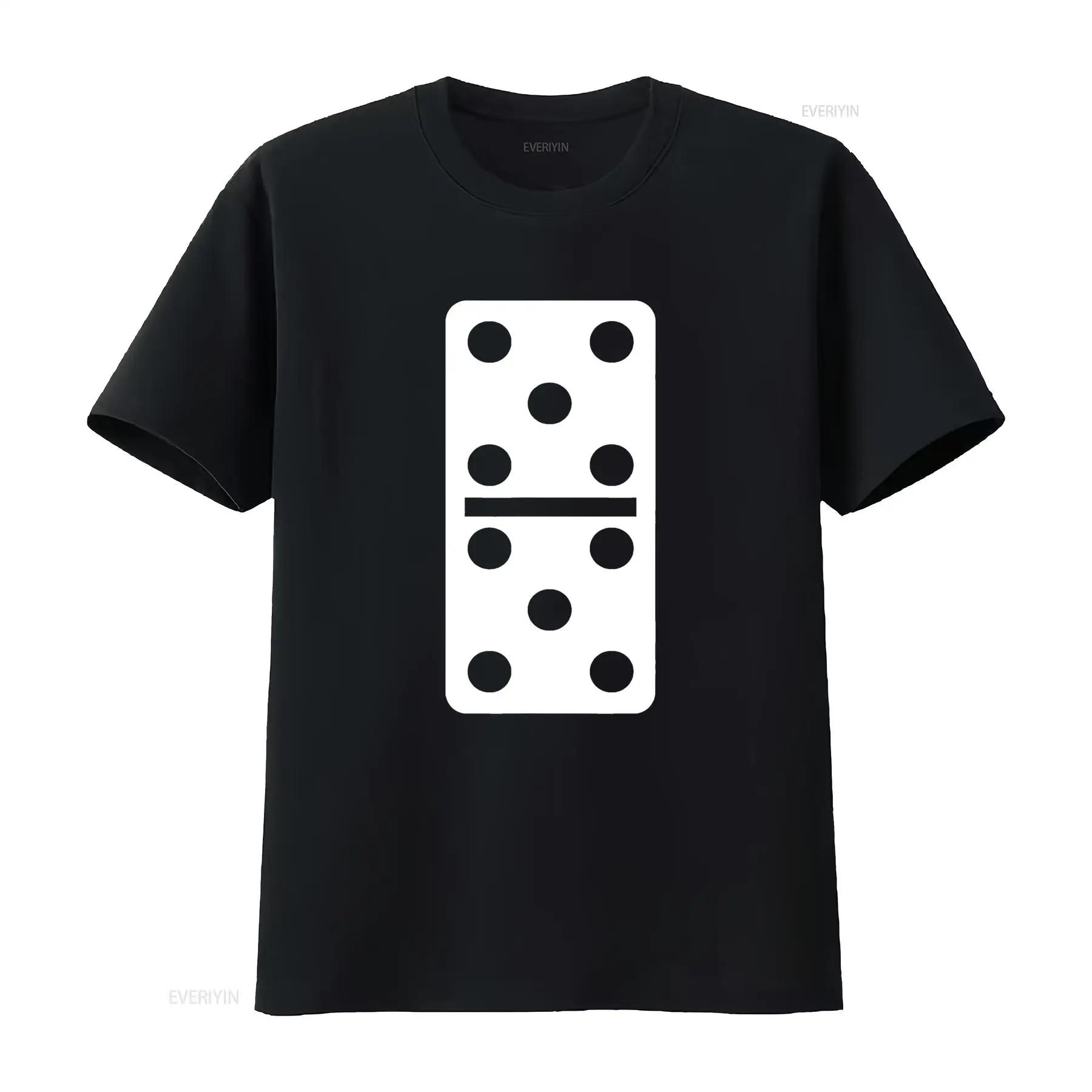 

Double Five Dominoes Halloween Costume 5 Domino Game T Shirt Vintage Washed Fashion Stylish Breathable Homme Casual Soft - Me... 5XL різнокольоровий