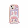 Ins Korean Cute Candy Rabbit Girl Phone Case For Iphone 14 13 12 Pro Max 11 Lovely Bunny Silicone Shockproof Soft Cover Funda