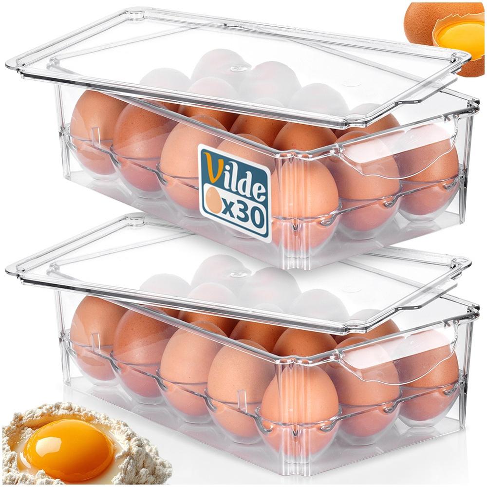 Egg Container With Lid For 15 Eggs 2 Pcs.