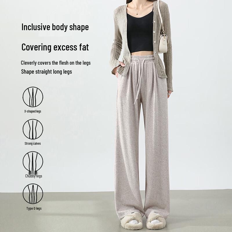 TonLion Women's High-Waist Straight-Leg Casual Sport Pants