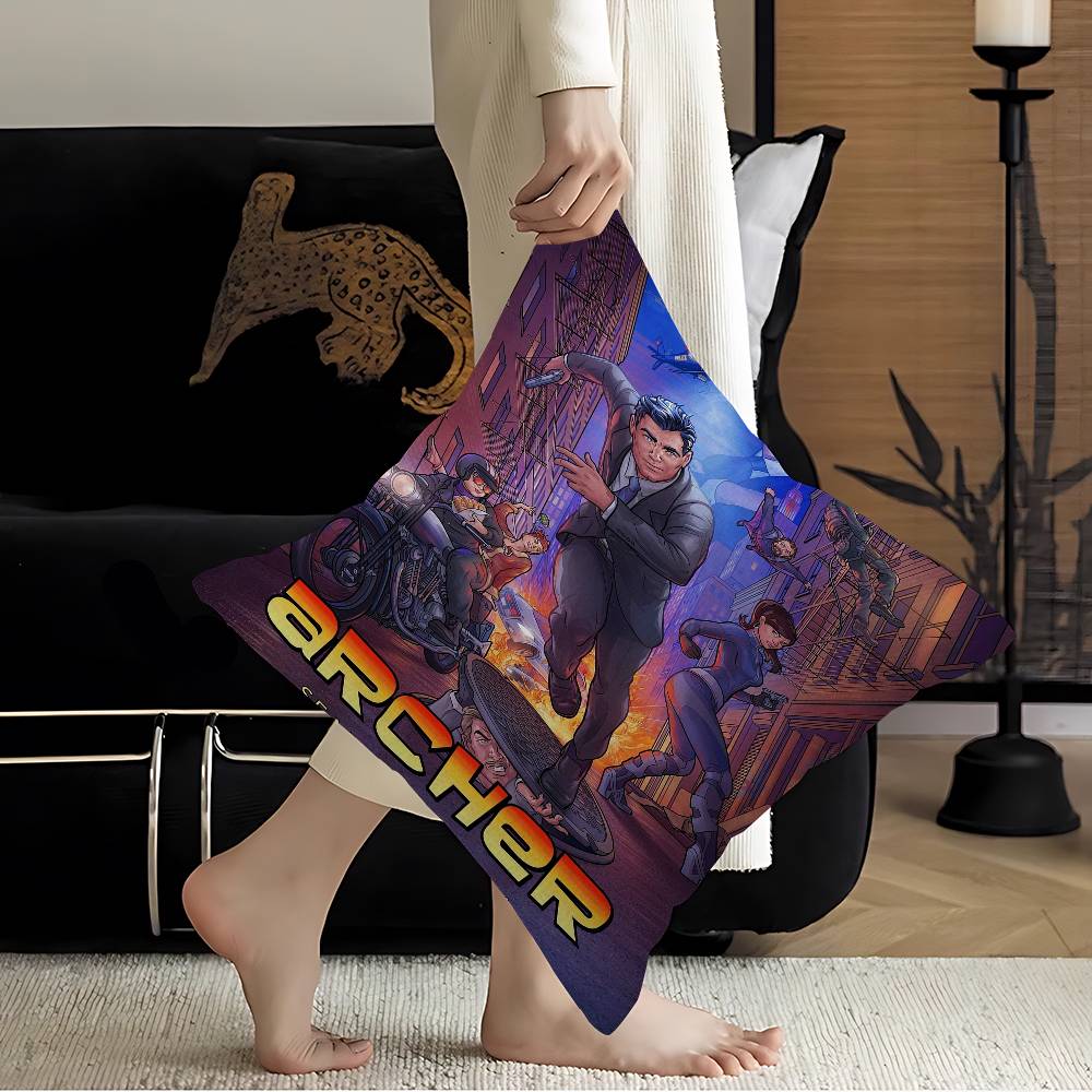 TV A-Archer Cartoon Pillow Gifts Home Office Furnishings Bedroom Sofa Car Cushion Cover case 45x45cm