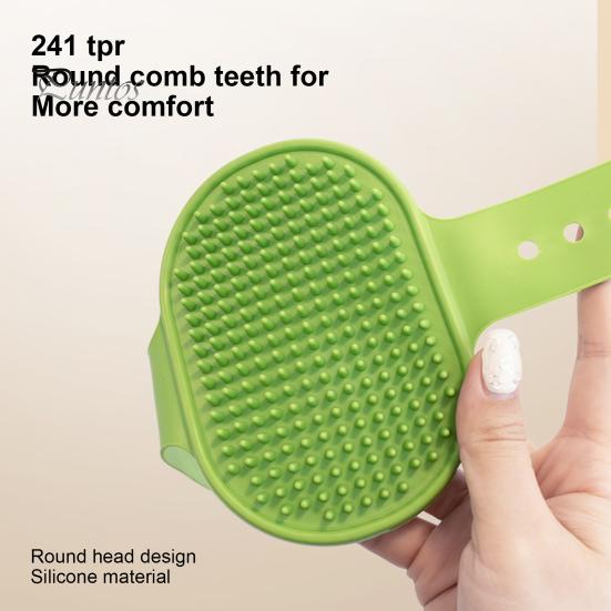 Brosse à gratter pour chat - Gant autonettoyant pour coin mural - Outil de massage - Peigne doux en silicone pour chat - Dents faciles à installer - Épilation des poils de chat pour chaton
