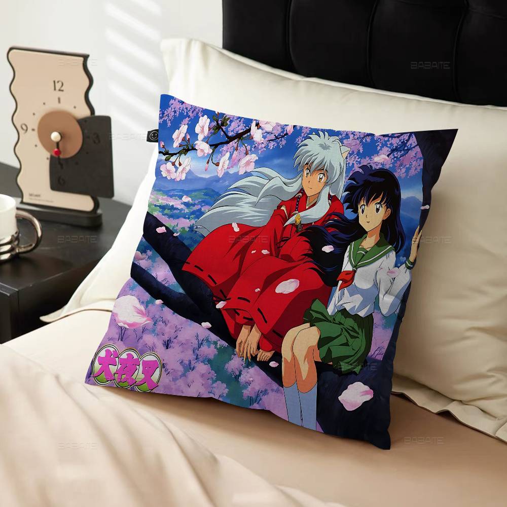 Inuyasha Anime Personalized Pillow Dust Cover Bedroom Kids Party Decoration Pillowcase Birthday Children Gift