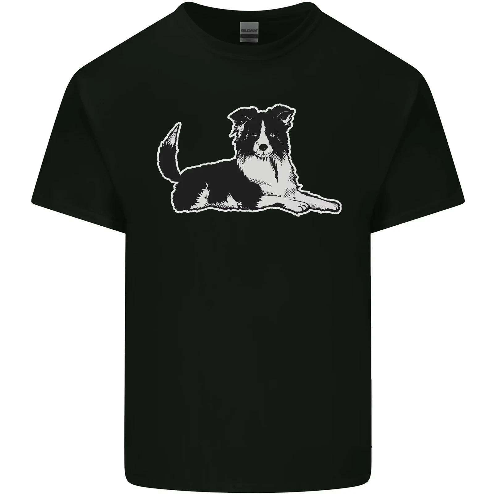 A Border Collie Dog Kids T-Shirt Childrens 4XL
