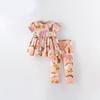 Summer Kids Set With Cotton Fabric For Girls