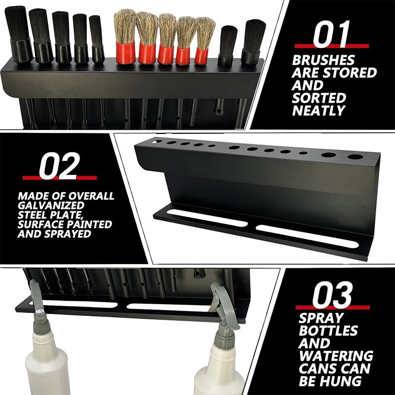 2-in-1 Car Detail & Spray Bottle Holder - Garage Tool Storage Rack