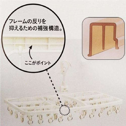 CAINZ Wire Rectangular Hanger, 40 Pinch, 68cm Wide x 33cm Deep x 32.5cm High, White, for Laundry, Drying, and Laundry