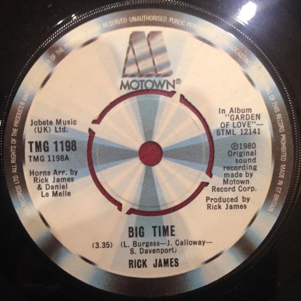 

7inch Record RICK JAMES - Big Time TMG1198 Motown 1980 UK Soul/Funk Used